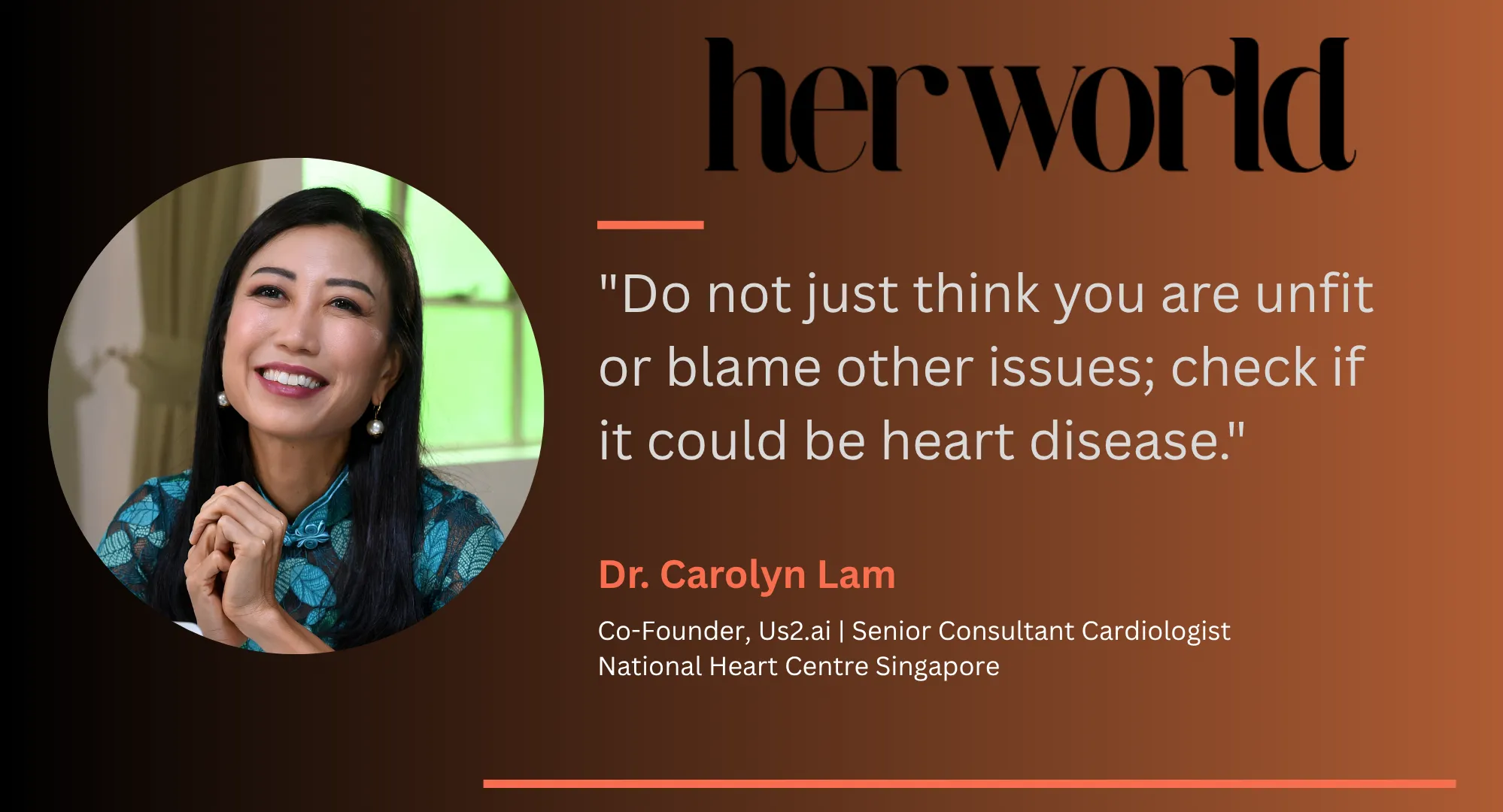 Why Stress Is a Hidden Cardiovascular Risk for Women: Dr. Carolyn Lam in Her World