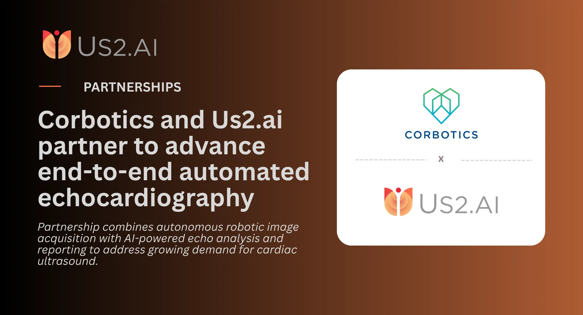 Corbotics and Us2.ai partner to advance end-to-end automated echocardiography