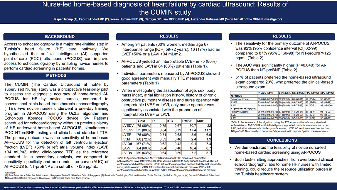 AI Based Diagnosis Of Heart Failure By Cardiac Ultrasound